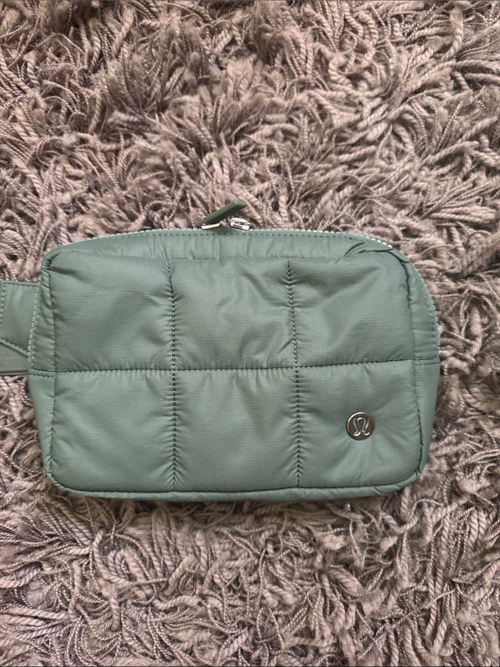LIKE NEW |  Lululemon | Quilted Sage Green Belt Bag - Picture 4 of 9